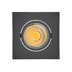 Downlight A 5068Q T FLAT angulaire, pivotant, dimmable IP40, noir mat gradable