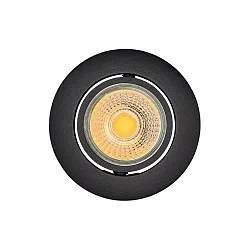 Downlight A 5068 T FLAT rond IP40, noir mat gradable