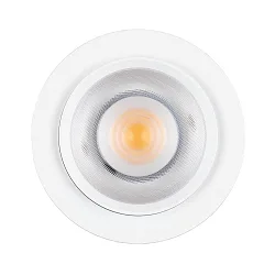 Spot 9W DS rond IP20, blanc mat gradable