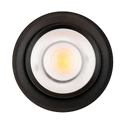Spot 9W DS rond IP20, noir mat gradable