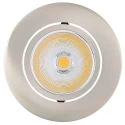 Downlight 5068 ECO FLAT BIO rond IP40, nickel brossé gradable