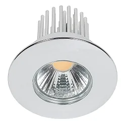 Recessed LED spot DOWNLIGHT A 5068 S IP44, COB, Ø 8cm, 12W 3000K 1000lm 38°, CRi>90, chrome