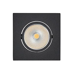 Downlight 5068Q ECO FLAT BIO angulaire IP40, noir mat gradable