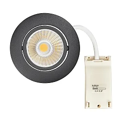 spot 5068 ECO DOB round IP40, black matt dimmable