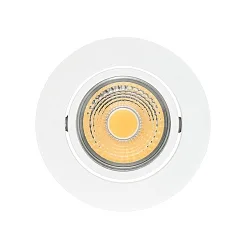 Downlight A 5068 T FLAT BIO dimmable IP40, dégager, blanc mat gradable