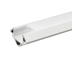 Aluminum Corner Profile 3 OP, 200cm, for LED Strips up to 1.4cm width, matt white