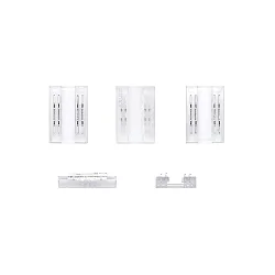 Connecteur lot de 5, transparent