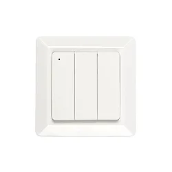 push button 3-fold, Bluetooth controllable, glossy, white