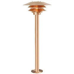 Lampadaire d'extérieur VENØ E27 IP54, cuivre