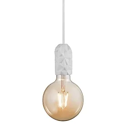 Luminaire à suspension HANG E27 IP20, blanche, blanc mat 