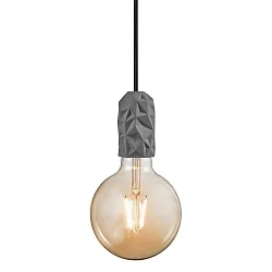 Pendant luminaire HANG, E27, IP20, gray