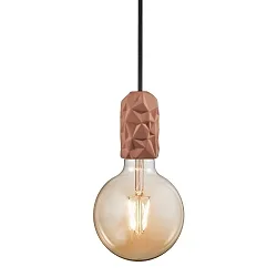 Pendant luminaire HANG, E27, IP20, terracotta