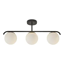 Ceiling luminaire GRANT, 3 flames, E14, IP20, black