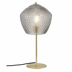 Lampe de table ORBIFORM avec interrupteur, avec prise de courant E27 IP20, laiton brossé 