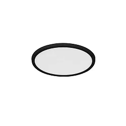 Luminaire de plafond OJA 29 IP54 SCENE SELECT rond, CCT Switch, réglable IP54, noir mat 