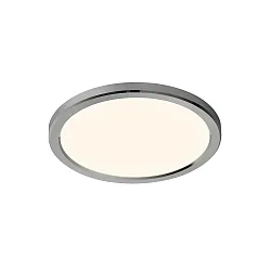 LED Ceiling luminaire OJA 29 Bathroom luminaire, 14,5W, 3000/4000K, 1600lm, IP54, ring white and chrome
