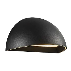 Luminaire mural d'extérieur ARCUS SMART IP54, blanc opale, noir mat gradable