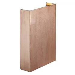 Luminaire mural d’extérieur FOLD 15 LED haut bas, angulaire, réglable, commutable IP54, scintillant, cuivre 