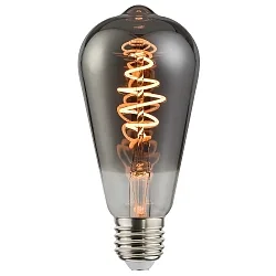 Ampoule Edison forme d'ampoule DECO ST64 SPIRAL ST64 clair E27 4,5W 140lm 1800K 360° CRI 80 gradable dégager