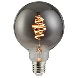 Globe de filament d'ampoule DECO G95 SPIRAL G95 clair E27 4,5W 140lm 1800K 360° CRI 80 gradable dégager