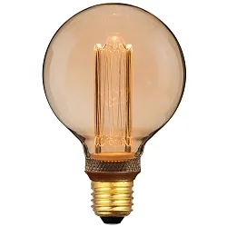 Globe de filament d'ampoule DECO G95 RETRO G95 clair E27 3,5W 120lm 1800K 360° CRI 80 gradable dégager, or gradable