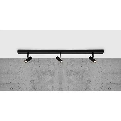 LED Ceiling luminaire OMARI Spot track, 3 flames, 3,2W, 2700K, black