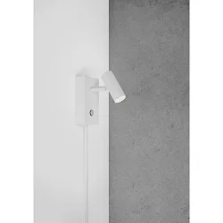 Luminaire mural OMARI IP20, mat, blanche gradable
