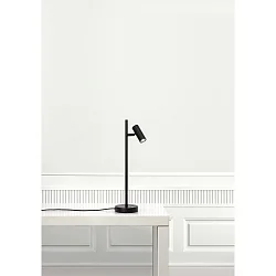 Lampe de table OMARI IP20, noir mat gradable