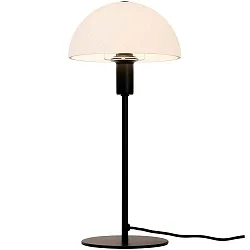 Lampe de table ELLEN 20 semi-circulaire, avec interrupteur, avec douille E14 IP20, noir mat 