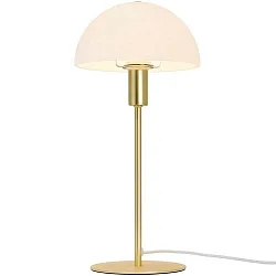 Lampe de table ELLEN semi-circulaire, avec interrupteur, avec douille E14 IP20, laiton brossé 