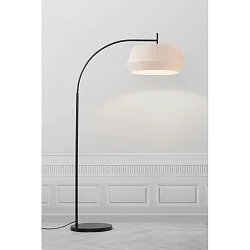 Lampadaire DICTE E27 IP20, beige, mat, noir 