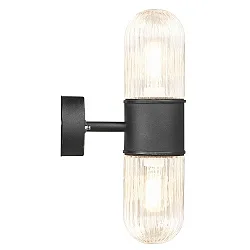 Luminaire mural d’extérieur KONYO E27 IP54, noir mat gradable