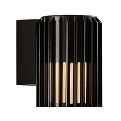 Luminaire mural d'extérieur ALUDRA E27 IP54, seaside noir gradable