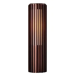 Borne d'éclairage ALUDRA 45 E27 IP44, seaside brun métallique gradable