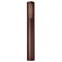 Borne d'éclairage ALUDRA 95 E27 IP44, seaside brun métallique gradable