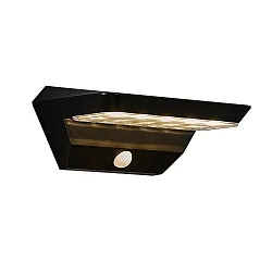 Lampe murale solaire AGENA angulaire, avec détecteur de mouvement IP44, noir 