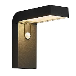 Lampe murale solaire ALYA angulaire, avec détecteur de mouvement IP44, noir 