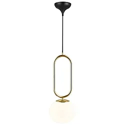 Pendant luminaire SHAPES 27, E27, brass