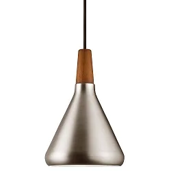 Pendant luminaire NORI 18, E27, brushed steel
