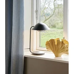 Lampe de table FREYA E14 IP20, noir mat 