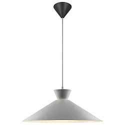 pendant luminaire DIAL 45 E27 IP20, grey 