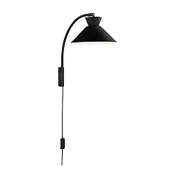 Luminaire mural DIAL E27 IP20, noir  