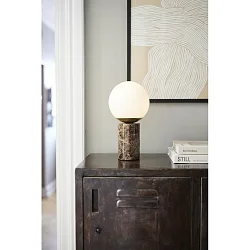 Lampe de table LILLY E14 IP20, marron 