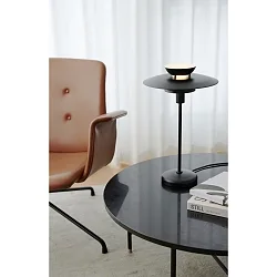 Lampe de table CARMEN E14 IP20, noir mat 