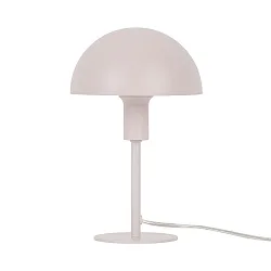 Lampe de table ELLEN MINI semi-circulaire, avec interrupteur, avec douille E14 IP20, mat, rose 