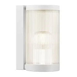 Luminaire mural d'extérieur COUPAR avec diffuseur E27 IP54, blanc mat gradable
