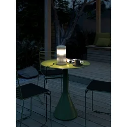 Lampe de table d'extérieur COUPAR E27 IP54, couleur sable 