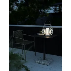Lampe rechargeable JIM TO-GO avec interrupteur, avec connexion USB IP54, gris gradable