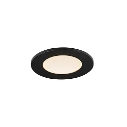 Downlight LEONIS lot de 1 IP65, noir 