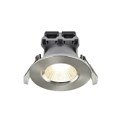 Downlight FREMONT lot de 1 IP65, acier brossé gradable